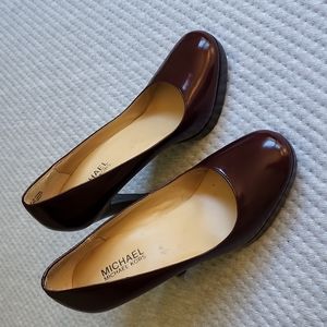 Michael Kors 4.5" heel pumps Maroon Merlot dark red